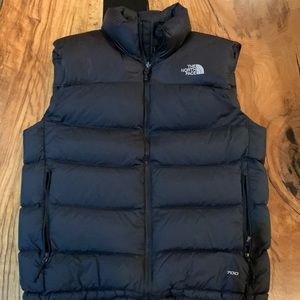 North face puffer vest - black - size M